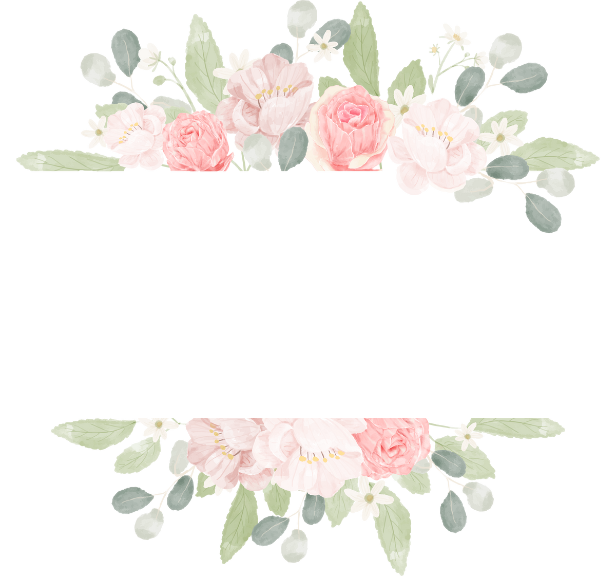 Pink  Rose Flower Banner Background